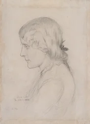 Porträt von Annie Miller, 1854